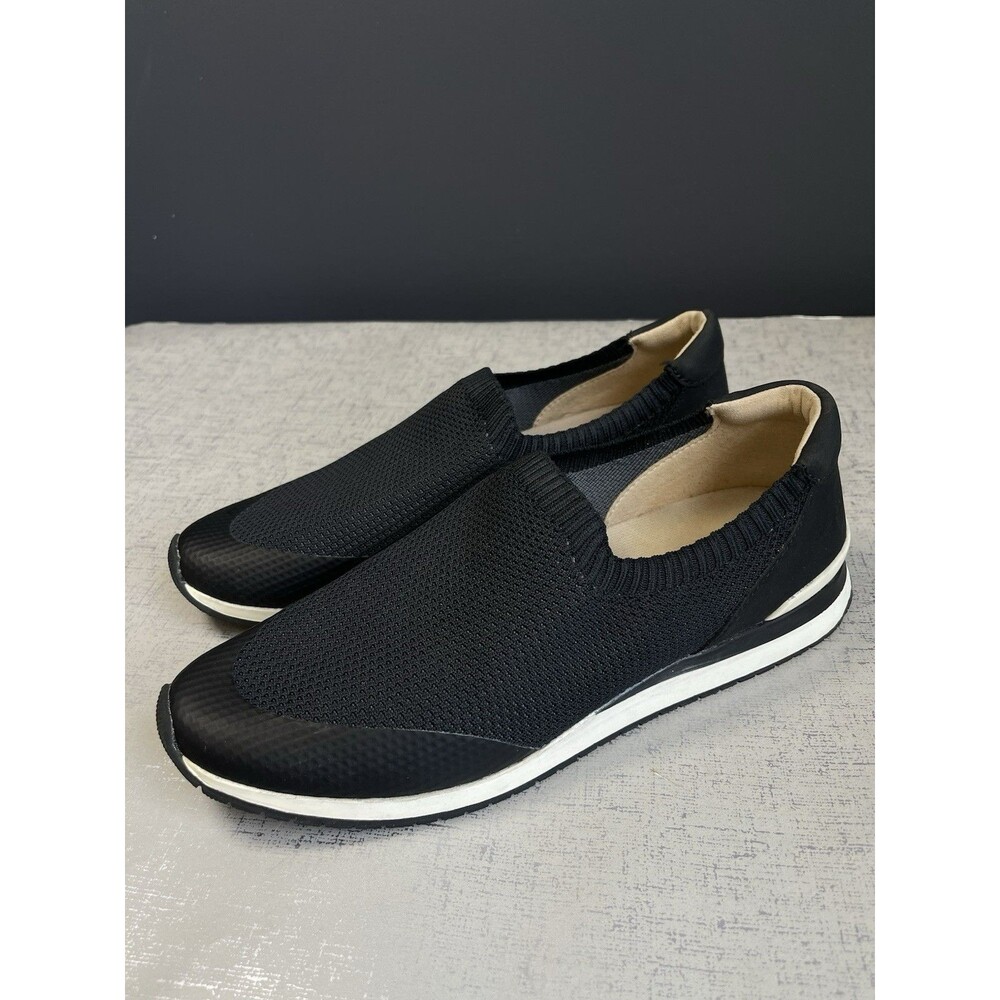 Naturalizer Women's Lafayette Knit Slip On Sneakers Black 10 M Comfort‎ Everyday